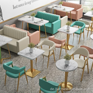 Fertigen Sie Design Restaurant Coffee Shop Möbelkabine-Sofa an